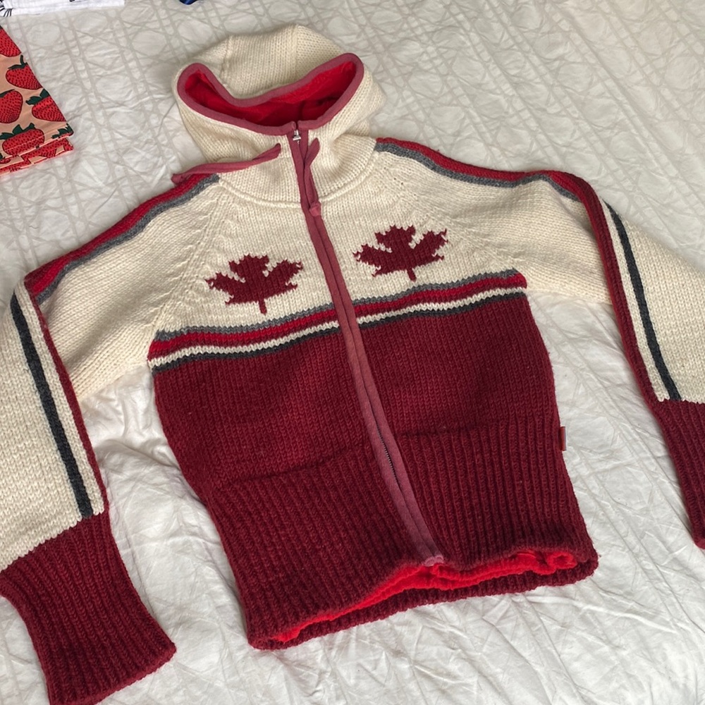 Amazing fleece lined wool jacket sz S